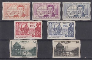 DAHOMEY : SERIES N° 110/114 + 151/152 NEUFS * GOMME AVEC CHARNIERE - Picture 1 of 1