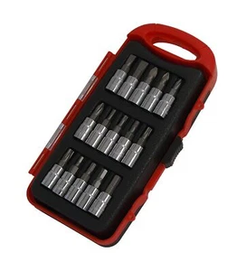1/4" Socket Bit Set 15pc Phillips, Hex, Flat, Pozi & Star - Picture 1 of 3