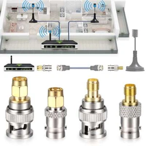 4pcs/Set SMA to BNC Type Male Female RF Connector Adapter Test Converter Kit NEW - Picture 1 of 13