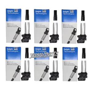 6 Pcs Delphi Ignition Coil For BMW320i 325i 328i E90 E92 530i X1 X3 X5 E83 E70 - Picture 1 of 7