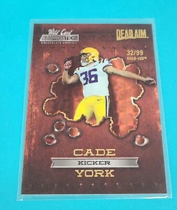 2021 Wild Card Gold Orange Holo-Lux Mosaic /99 #ANDA-25 Cade York Card 5C - Picture 1 of 2