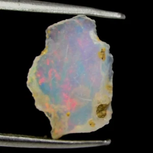 100 % natürlicher äthiopischer Kristall schwarzer Opal Farbspiel grobes Exemplar 1,40 kt - Bild 1 von 10