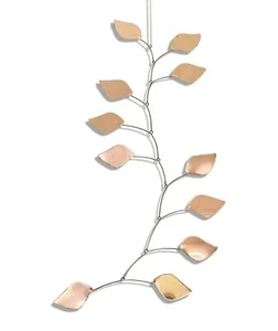 Abstracto Moderno Cobre Cascada Hojas Colgante Móvil Nuevo Regalo Museo Decoración Arte - Imagen 1 de 2