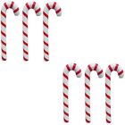 6 Pcs Christmas Candy Cane Ornament Candy Balloons Crutch Decorations Child