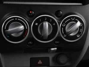 For Nissan Pixo 2008-2013 Polished aluminium Chrome heater surrounds rings x3 - Foto 1 di 6