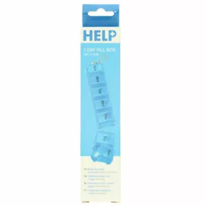 Help Pill hochwertige Erinnerung & Organizer an Kette sieben Tage - blau - Bild 1 von 3