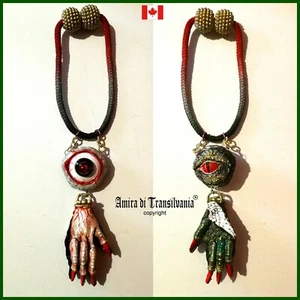 necklace protective talisman pendant magic amulet rare jewelry dragon eye voodoo - Picture 1 of 12