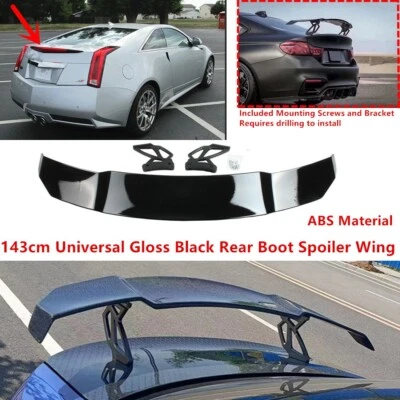 For 2011-14 Cadillac CTS Coupe Gloss GT-Style Trunk Spoiler Wing 56'' Universal Foto 1 de 4