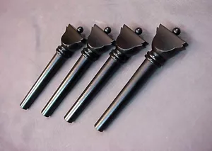 FANCY HEAD EBONY PEGS FOR LUTE DULCIMER or FLAMENCO GUITAR 54mm shaft length - Picture 1 of 4