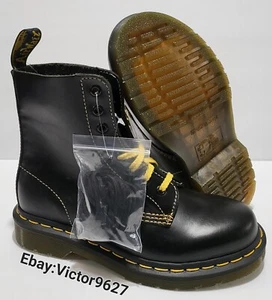 Dr. Martens 1460 Pascal schwarze Leder Schnürstiefel Herrengröße 5/Damengröße 6 - Bild 1 von 11