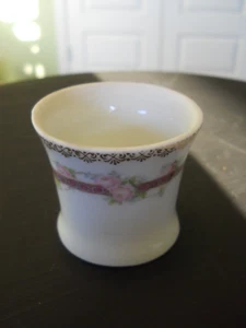 Erdmann Schlegelmilch Porcelain Toothpick mark PROV SAXE from Germany Pink Roses - Picture 1 of 6