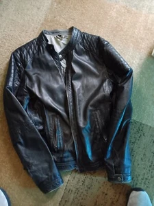 Womens Lightweight Size Medium Black Genuine Lambskin Jacket - Picture 1 of 3