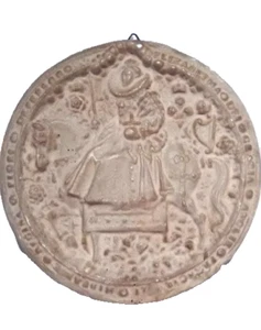 Plaster Grand Tour Great Seal of Queen Elizabeth 1 - Picture 1 of 12