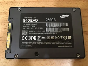 Samsung 840 EVO 250GB MZ-7TE250 Intern 2,5" SATA SSD - Bild 1 von 1
