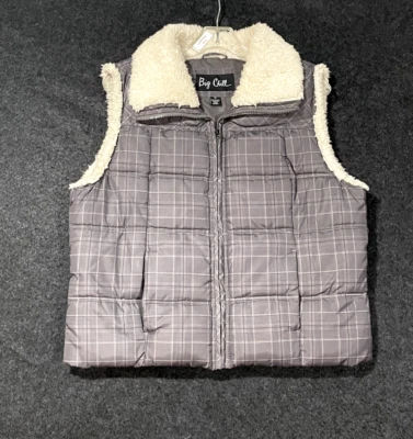 Chaleco gris acolchado de piel sintética Big Chill para mujer talla XL Foto 1 de 4