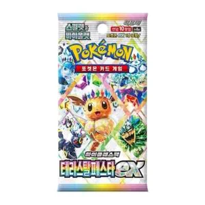 Korean Terastal Festival Booster Pack Pokemon Card Prismatic Evolutions 10 Cards - Foto 1 di 1