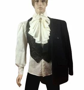 Papyrus White Men's Western Style Linen Shirt - Picture 1 of 5