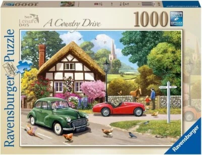 RAVENSBURGER PUZZLE*1000 TEILE*LEISURE DAYS 9*A COUNTRY DRIVE*RARITÄT*OVP