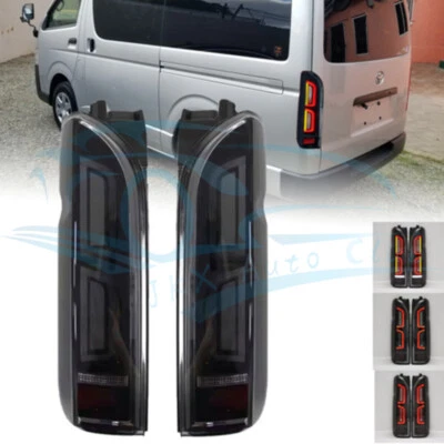 Par de luces traseras LED secuenciales para Toyota Hiace 2005-2018 Plug&Play c Foto 1 de 4