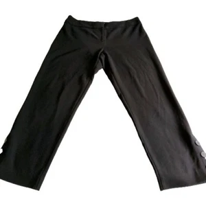 Veronika Maine Black Stylish Dress Pants With Black Metal Buttons - Size (16) - Picture 1 of 10