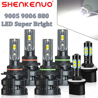 Combo 6x faros antiniebla LED blancos para Saturn SC1 SC2 1997-2002 6x Foto 1 de 4