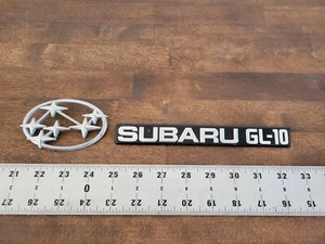 1985-1989 SUBARU GL Wagon Sedan 4 Door GL10 Trunk Hatch Mounted Rear Emblems Oem - Picture 1 of 8