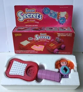 Vintage Galoob 1984 - Sweet Secrets Playset Transform Brush Car Set - NIB - Picture 1 of 12