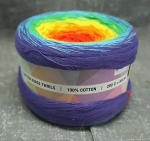 Cotton Kings Twirls Yarn - Color: 31 Galaxy Opal : sold as 1 cake - Picture 1 of 4