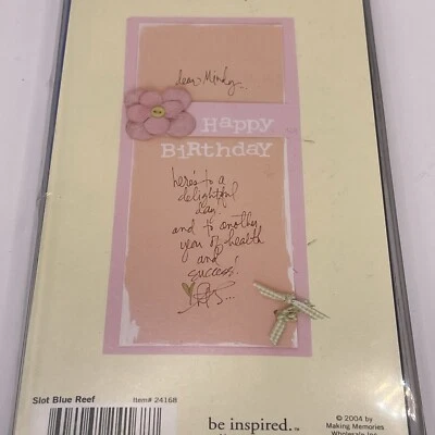 Tarjetas de ventana vertical Making Memories con sobres haz tu propia tarjeta 6 unidades azul Foto 1 de 4