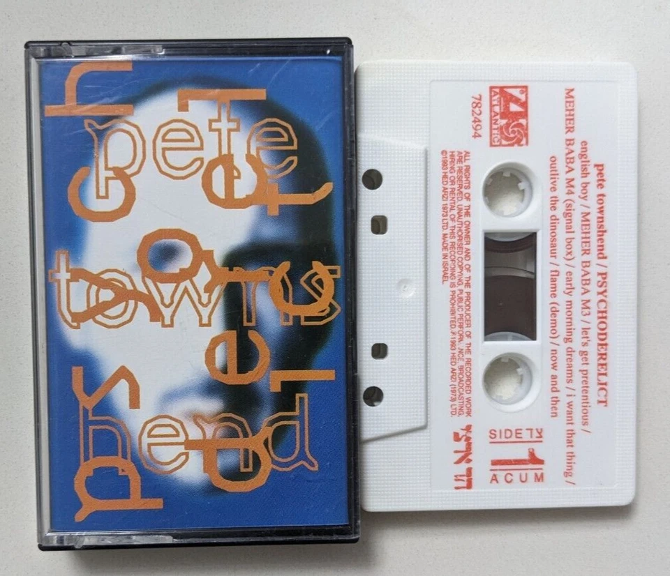 PETE TOWNSHEND  ISRAELI ISRAEL  CASSETTE - Image 1 of 1