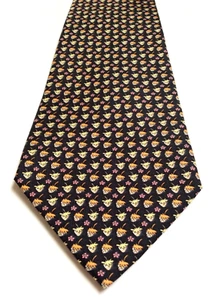 Salvatore Ferragamo 100% Silk Strawberry Print Tie Made In Italy - Picture 1 of 11