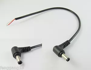 10x CCTV DC Power Plug Connector 5.5x 2.5mm Male Right Angle Cord Cable 30cm/1FT - Picture 1 of 6