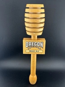 Mango de grifo de cerveza de barril de panal original OREGON MIEL ALE de madera - Imagen 1 de 8