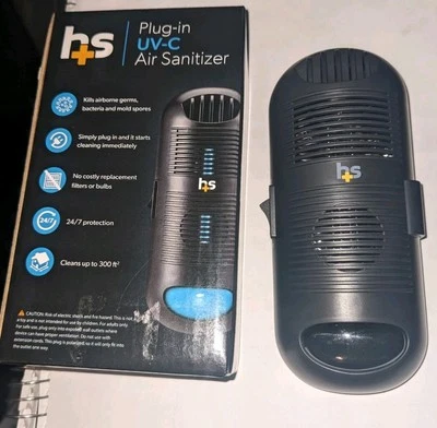NEW HealthSmart Air Purifier Air Sanitizer UVC Ultraviolet Light CA Certified B7 - Image 1 of 2