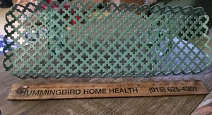 Vtg Teal Metal Wall Shelf Bathroom, 13" x 5", mId-century, SMALL - Picture 1 of 5