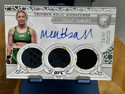 2024 Topps Royalty UFC - Molly McCann - Triumph Relic On Card Auto /49 - Image 1 of 2