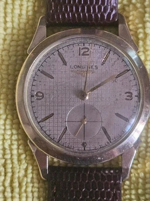 Reloj Longines Mecánico Cuerda Vintage Lleno de Oro 10k Funciona Foto 1 de 4