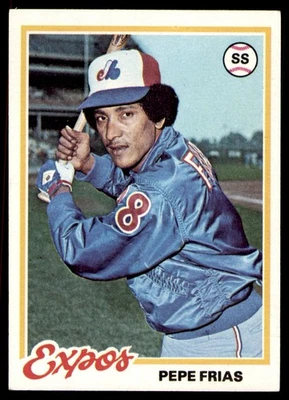 1978 Topps #654 Pepe Frias Montreal Expos Card - Image 1 of 2