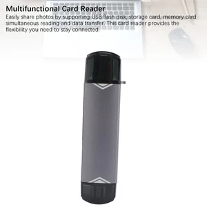 Card Reader Plug And Play 6 In 1 Card Reader For Computer - Photo 1 sur 12