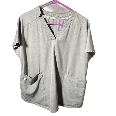 Gray XL Scrub Top - Image 1 of 2