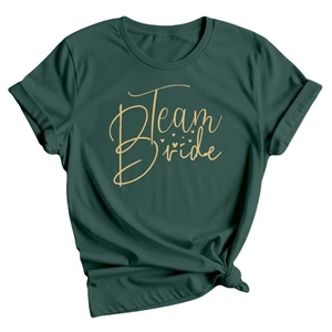 Equipo Novia Mujer Camiseta Boda Fiesta Nupcial Celebración Camiseta - Imagen 1 de 38