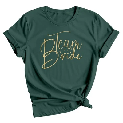 Equipo Novia Mujer Camiseta Boda Fiesta Nupcial Celebración Camiseta - Imagen 1 de 4