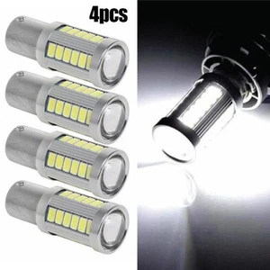 4 x Cool White LED Bulbs BA15S 1156 for Backup Reverse Light For SMD 5630 - Picture 1 of 10