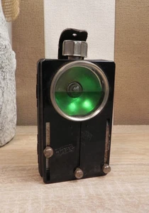 DDR Polizei Bahn Taschenlampe Signallampe Artas Narva grün blau rot - Bild 1 von 4