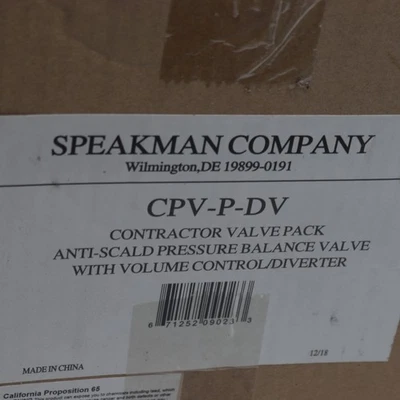 Válvula de ducha desviadora de latón Speakman de equilibrio de presión Foto 1 de 4