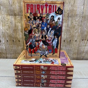 Fairy Tail Manga Vol 6-11 por Hiro Mashima Inglés Usado - Imagen 1 de 14