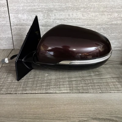 ✅ 2016 2017 2018 2019 2020 KIA SORENTO ESPEJO RETROVISOR IZQUIERDO DEL LADO DEL CONDUCTOR OEM granate Foto 1 de 4