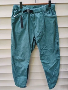 Mountain Hardwear Pants Women's Outdoors Belted M (28x25) Med Rise Blue Green - Picture 1 of 16
