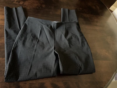 Calvin Klein Women Pants Size 10 Black White Pullon Stretch Straight - Image 1 of 4