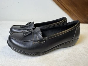 Mocasín sin cordones Clarks Collection Ashland Bubble negro talla 10 XW - Imagen 1 de 8